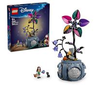 LEGO | Disney Maceta de Sally - Decoración del Dormitorio con 2 Flores Artificiales, Mini Muñeca y Gato Negro de Juguete - Regalo para Niñas de 9+ Años y Fans de Pesadilla Antes de Navidad - 43288