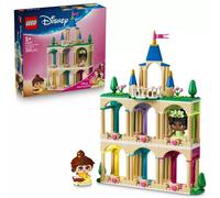 LEGO | Princesas Disney Mini Bella y Tiana con Castillo de Juguete - 2 Mini Muñecas Coleccionables con Accesorios - Expositor de Figuras - Regalo de Cumpleaños para Niñas de 5+ Años y Fans - 43291