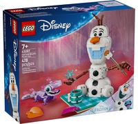 LEGO | Disney Frozen Divertido Pícnic de Olaf y Bruni de Juguete - Figura de Muñeco de Nieve con Mantel y Accesorios de Pícnic - Decoración del Dormitorio - Regalo para Niñas de 7+ Años y Fans - 43287