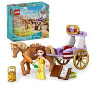 LEGO Disney Princess Belle's Storytime - Carruaje de caballos y mini muñeca, juguete de princesa para niños, regalo de la película La Bella y la Bestia de Disney para niñas y niños a partir de 5 años,