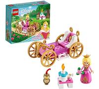 LEGO Disney Princess - Carruaje Real de Aurora Juguete de Construcción Inspirado en la Película de Disney La Bella Durmiente, Contiene un Carruaje, una Mesa y una Tarta (43173)