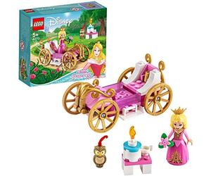 LEGO Disney Princess - Carruaje Real de Aurora Juguete de Construcción Inspirado en la Película de Disney La Bella Durmiente, Contiene un Carruaje, una Mesa y una Tarta (43173)