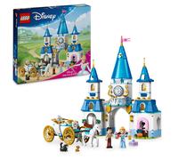 LEGO Disney Princess Castello e Carrozza di Cenerentola, Giocattolo con Cavall