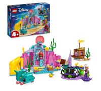 LEGO | Disney Princess Gruta de Cristal de Ariel Juguete de Construcción con Mini Muñecas de La Sirenita y Úrsula, Figura de Pez, Regalo para Niñas y Niños de 4 Años o Más, Juego de Princesas 43254