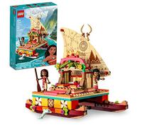 Lego Disney Princess Moana's Wayfinding Boat Building Toy 43210 - Juego de Juguetes de Princesa Disney con Mini muñecas Moana y Sina, Figura de delfín, Juguete de simulación Inspirado en Disney para