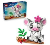 LEGO | Disney Vaiana Pua - Figura Animal de Cerdo de Juguete con Flor, Cangrejo y Barco - Decoración del Dormitorio Infantil - Idea de Regalo para Niñas de 9+ Años y Fans de la Película - 43292