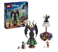 LEGO Disney Trajes de Maléfica y Cruella De Vil 43262 | Juguetes para niñas de 9+ años, 2 mini muñecas de villanas y 2 figuras de animales, regalo de cumpleaños, 524 piezas