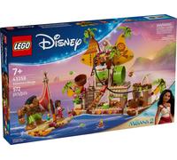LEGO | Disney Vaiana 2 Barcaza de los Kakamora - Barco de Juguete con Tesoro Para Niñas y Niños de 7+ Años - Mini Muñeca de Vaiana y Figura de Maui - Regalo de Cumpleaños Coleccionable para Fans 43258