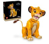 LEGO Disney Young Simba The Lion King - Juego de construcción para adultos, figura de Disney para exhibir, a partir de 18 años, kits de bricolaje y manualidades para fanáticos de la película, regalo