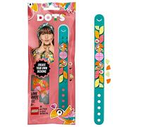 LEGO DOTS Pulsera Pájaros Enamorados 41912 – Azul turquesa, piezas de animales y corazones, surtido
