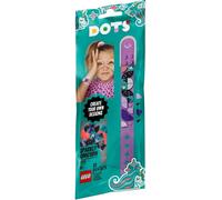 LEGO DOTS - Pulsera unicornio estelar, pulsera de juguete creativa, juego para diseñar pulseras, recomendado a partir de 6 años, brazalete color morado con piezas decorativas (41902)