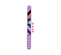 LEGO DOTS - Pulsera unicornio estelar, pulsera de juguete creativa, juego para diseñar pulseras, recomendado a partir de 6 años, brazalete color morado con piezas decorativas (41902)