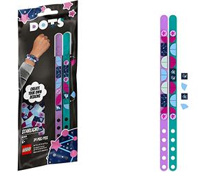 LEGO DOTS Starlight Bracelets 41934 DIY Craft Bracelet Kit; Fun and Creative Addition to Expand Imaginative Play, New 2021 (34 Pieces)