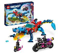 LEGO DREAMZzz 2 en 1 Coche-Cocodrilo de Juguete, Construye un Monster Truck o un Vehículo de Cocodrilo, Incluye Minifiguras de Cooper, Jayden y Cazador Nocturno de la Serie de Televisión 71458