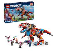LEGO DREAMZzz 2 en 1 Dinosaurio Robot C-Rex de Cooper Pterodáctilo de Juguete Reconstruible, Figura Articulada de T. Rex y 4 Minifiguras, Regalo para Niños y Niñas de 9 Años o Más 71484
