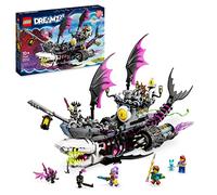 LEGO DREAMZzz 2 en 1 Navetiburón de Las Pesadillas, Barco Pirata de Juguete para Construir de 2 Formas, Minifiguras de Mateo, Izzie, Nova y el Rey de Las Pesadillas, Juguetes para Niños y Niñas 71469