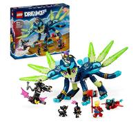 LEGO DREAMZzz 2 en 1 Zoey y Zian el Gato-Búho, Set de Construcción de Animal y Moto de Juguete con Minifiguras de Cooper y el Cazador Nocturno, Regalo para Niños y Niñas de 9 Años o Más 71476