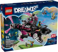 Set LEGO DREAMZzz Submarino-Tiburón de las Pesadillas 1413 piezas modelo 71500 construcción avanzada doble función