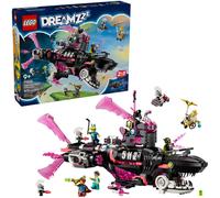 Set LEGO DREAMZzz Submarino-Tiburón de las Pesadillas 1413 piezas modelo 71500 construcción avanzada doble función