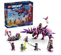 Lego DREAMZzz The Never Witch's Nightmare Creatures, Juguete de fantasía para niños, construye una Figura de Mech, Lobo o Cuervo, Juguete de construcción con 5 Minifiguras, para niños y niñas de 9