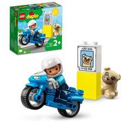 LEGO Duplo Moto de Policía de Juguete Educativo con Minifigura de Policía y Figura de Perro, Juego de Construcción para Niños, Niñas y Bebés de 2 Años o Más 10967