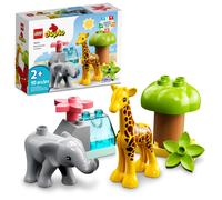 LEGO DUPLO Animales Salvajes de frica 10971 Juguetes de animales para nios pequeos, nias y nios a partir de 2 aos, juguete educativo con fi