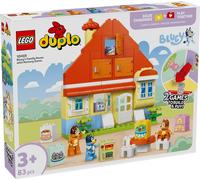 LEGO Duplo Bluey Casa Familiar de Bluey con Juego de Memoria - Juguete Interactivo Infantil 2 en 1 - Juego de Mesa -3 Figuras y Ventanas Que Se Abren - Regalo para Niñas y Niños de 3+ Años 10459