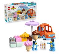 LEGO Duplo Bluey Excursión a la Heladería con Bluey - Juego Educativo con Coche de Juguete, Puesto de Helados y 2 Figuras Inc. Bandit - Regalo para Niñas y Niños de 2+ Años 10458