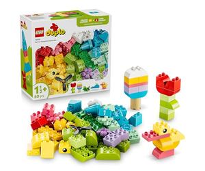 LEGO Duplo Caja Creativa a Todo Color - Juego Educativo para la Motricidad Fina - Ladrillos de Números, Animales, Vehículos y Comida de Juguete - Regalo para Niños y Niñas de 1+ Años - 10479