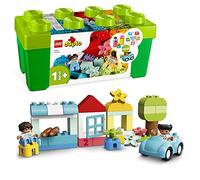 LEGO Duplo Caja de Ladrillos - Juguete Educativo Apilable para Niños y Niñas de 1+ Años - Ladrillos Numéricos de Colores, Cocohe y 2 Figuras - Caja para Guardar Juguetes 10913