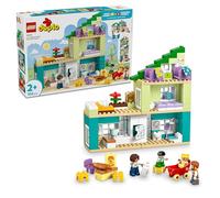 LEGO Duplo Casa Familiar Moderna “3en1” con Figuras - Juego Educativo para la Motricidad Fina - Juguete Montessori Interactivo con Casa de Muñecas - Regalo para Niñas y Niños de 2+ Años - 10470