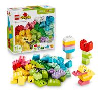 LEGO Duplo Caja Creativa a Todo Color - Juego Educativo para la Motricidad Fina - Ladrillos de Números, Animales, Vehículos y Comida de Juguete - Regalo para Niños y Niñas de 1+ Años - 10479