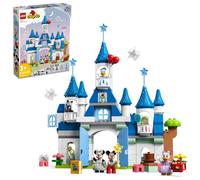 LEGO DUPLO Disney 3 en 1 Magic Castle Set de construcci n para jugar en familia con 5 figuras de Disney, incluidos Mickey Minnie y sus amigos Mag