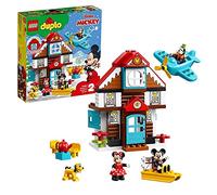 LEGO DUPLO Disney - Casa de Vacaciones de Mickey Nuevo juguete de construcción con los Personajes de Disney, incluye Minifigura de Minnie, el Pato Donald, Goofy y Pluto (10889)
