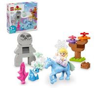 LEGO Duplo Disney Elsa & Bruni en el juguete congelado del bosque encantado - Edificio de Princesa Disney para nios pequeos con Elsa Minifigure - I