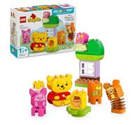 LEGO Duplo | Disney Fiesta de Cumpleaños de Winnie The Pooh - Juguete para la Motricidad Fina para Niñas y Niños de 1+ Años - Ladrillos con Números y 3 Figuras de Animales Inc. Tigger y Piglet 10457