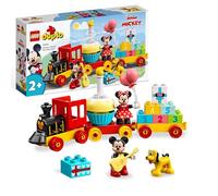 LEGO Duplo Disney Tren de Cumpleaños de Mickey y Minnie 10941 | Juguetes para niñas y niños de 2+ años, juego educativo, ladrillos de números y 3 figuras, regalo de cumpleaños, 22 piezas
