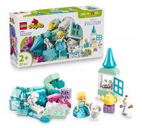 LEGO Duplo Disney Frozen: Caja Creativa con Elsa y Olaf - Juego Educativo para Motricidad Fina - Juguete Montessori con 2 Figuras - Aprender Jugando - Regalo para Niñas y Niños de 2+ Años - 10462