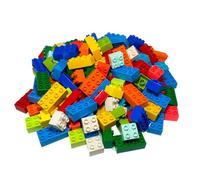 LEGO® DUPLO® Juego de 50 ladrillos - 12 x 2 x 4 y 38 x 2 x 2 bloques de construcción multicolor - Piedras fundamentales 3011 y 3437
