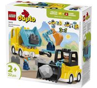 Lego Duplo Juego de Construcción Vehículos de Construcción 3 en 1, Edad Mínima Recomendada: 18 Meses