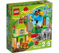 LEGO Duplo - Jungla, Juego de Construcción con Muchos Animales para Jugar (10804)