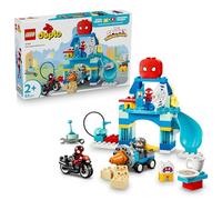LEGO Duplo Marvel Aracnocuartel de Spidey y su Superequipo - Superhéroes de Juguete con Moto y 3 Figuras - Juego Educativo para la Motricidad Fina - Regalo para Niños de 2+ Años - 10464