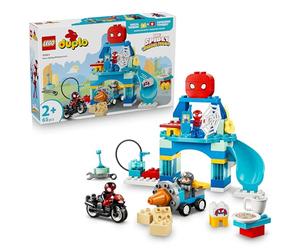 LEGO Duplo Marvel Aracnocuartel de Spidey y su Superequipo - Superhéroes de Juguete con Moto y 3 Figuras - Juego Educativo para la Motricidad Fina - Regalo para Niños de 2+ Años - 10464