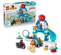 LEGO Duplo Marvel Aracnocuartel de Spidey y su Superequipo - Superhéroes de Juguete con Moto y 3 Figuras - Juego Educativo para la Motricidad Fina - Regalo para Niños de 2+ Años - 10464