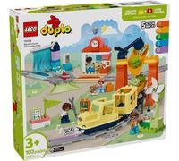 LEGO DUPLO Mi ciudad 10428 El gran tren comunitario interactivo - Juguetes de desarrollo 3 años