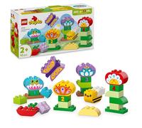 LEGO Duplo Mi Ciudad Jardín y Flores Creativas - Juguetes Montessori para Niñas y Niños de 2+ Años -Juguete Apilable con Ladrillos de Flores y Números para la Motricidad Fina 10444