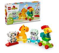 LEGO DUPLO Mi primer tren de animales y caballo de juguete. Juguete educativo para ni os de 1 a 3 a os con 4 figuras de animales. Juguete creativ