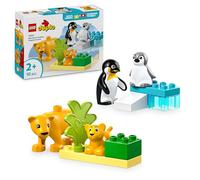 LEGO DUPLO My Town 10442 Familias de animales salvajes: pinginos y leones - Juegos de aprendizaje temprano