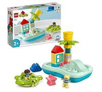 LEGO Duplo Parque Acuático Juguete para el Baño para Niños a Partir de 2 Años, con Isla Flotante, Tortuga y Estrella de Mar, Figuras de Animales Marinos, Juguetes Acuáticos Fáciles de Limpiar 10989