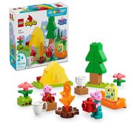 LEGO DUPLO Peppa Pig: Acampada, juguete de aprendizaje para ni os peque os - Juguete sensorial para juego creativo y de desarrollo - Divertido re